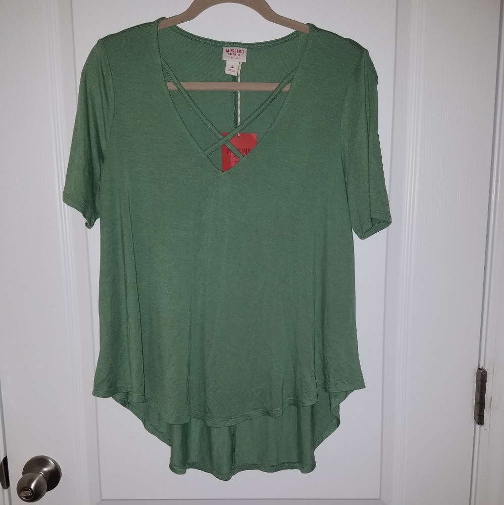 Mossimo cross front short sleeved t-shirt
